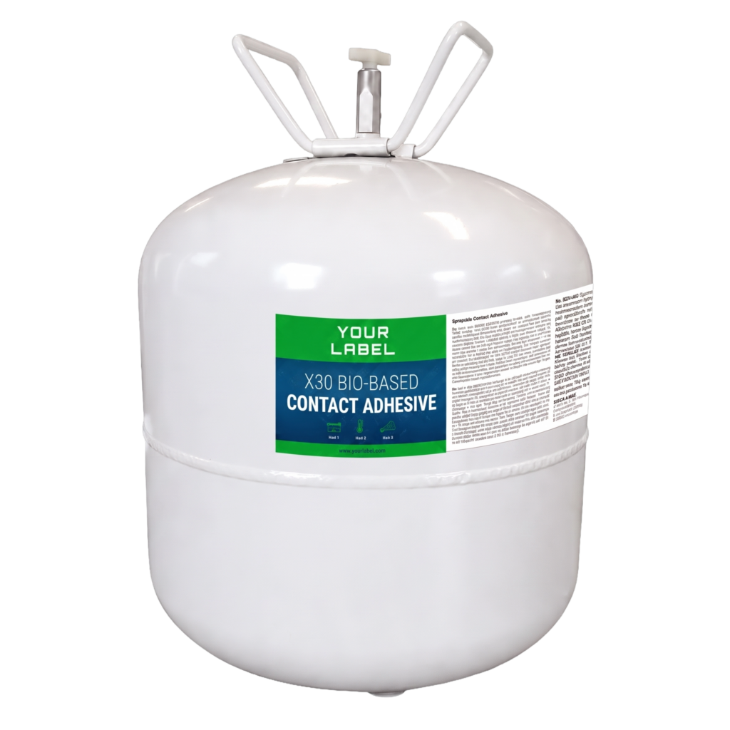 environmetally spray adhesive in canister.