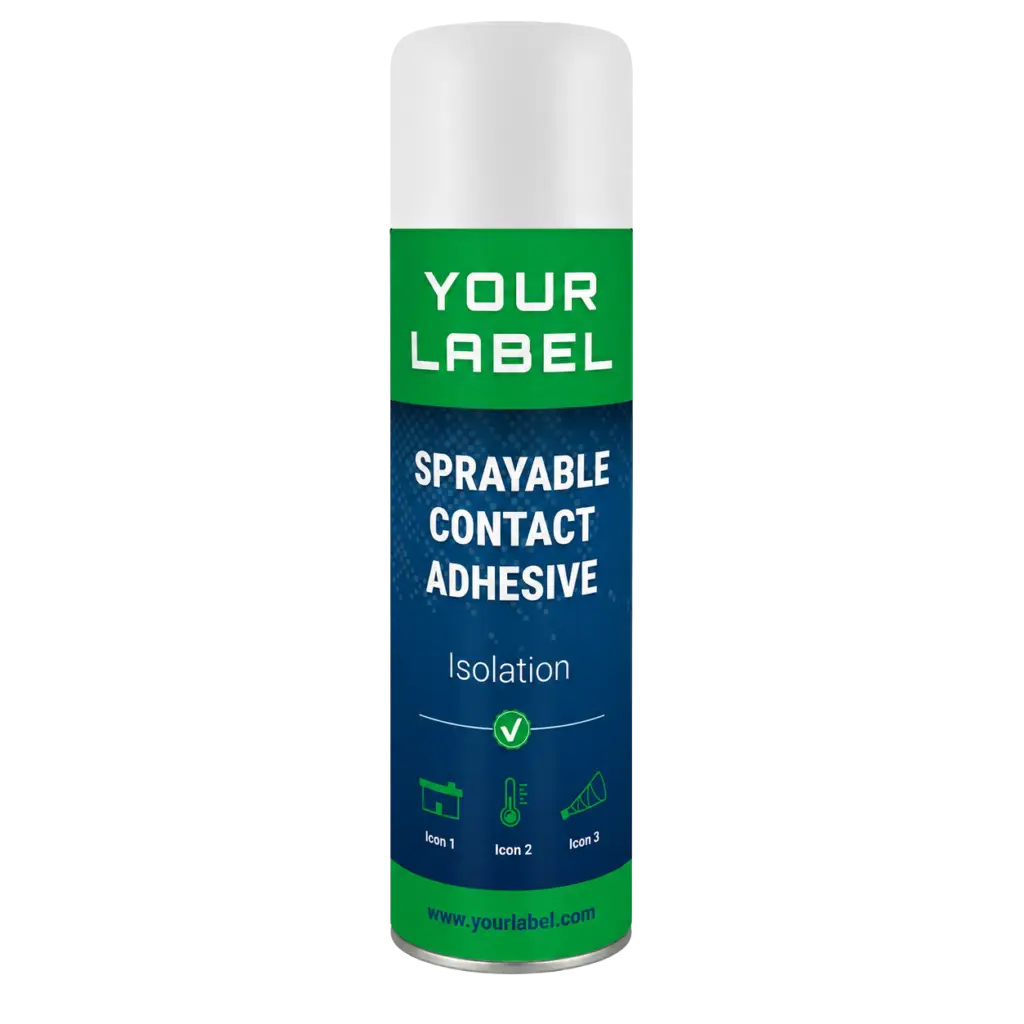 Isolation Contact Adhesive in 500 ml. aerosol from your private label manufacturer