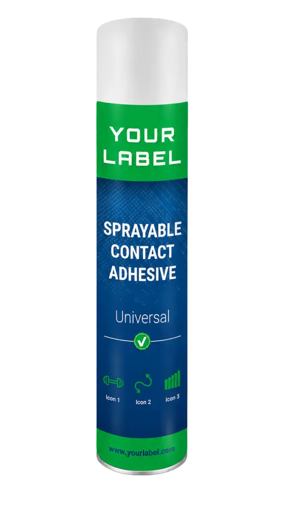 Universal spray adhesvie aerosol 750 ml.