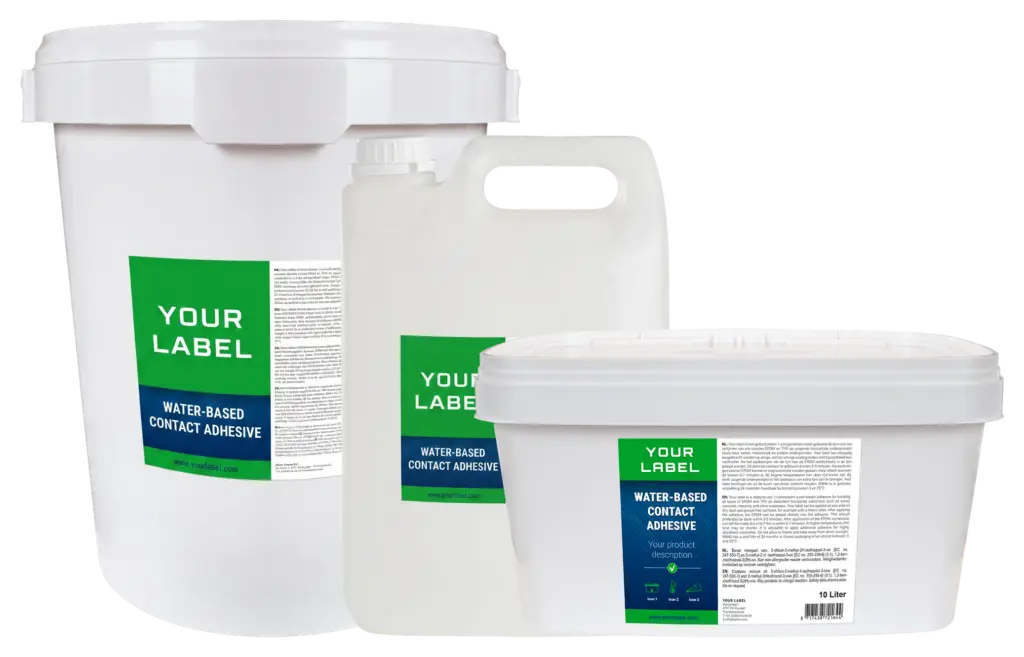 water-based contact adhesive packages